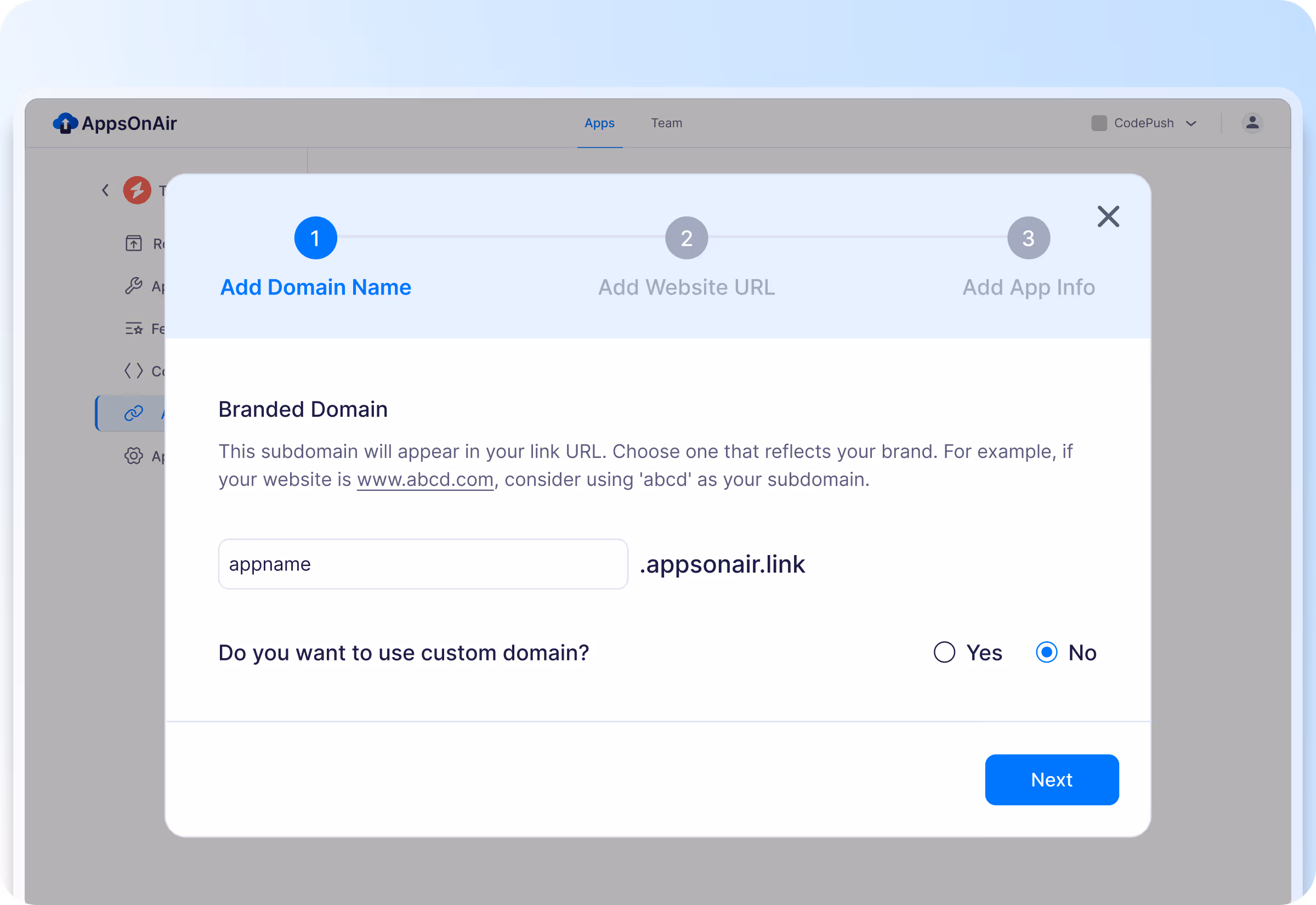 Set Up Your App